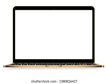 Laptop isolated vector. Gadget illustration vector. Modern computer, laptop, smartphone on a white background vector