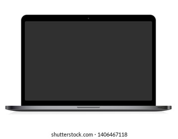 Laptop isolated vector. Gadget illustration vector. Modern computer, laptop, smartphone on a white background vector 