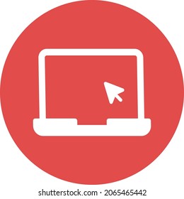 Laptop Isolated Vector icon which can easily modify or edit


