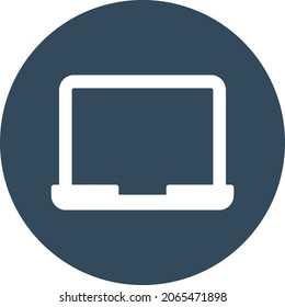 Laptop Isolated Vector icon which can easily modify or edit

