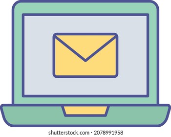 Laptop-isoliertes Vektorsymbol, das leicht modifiziert oder bearbeitet werden kann

