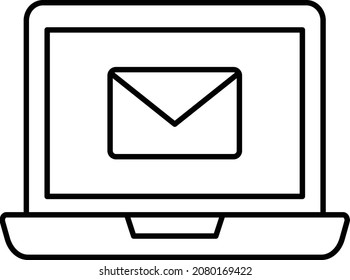 Laptop Isolated Vector icon which can easily modify or edit

