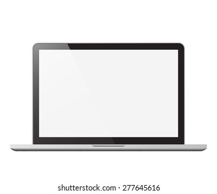 laptop isolated vector illustration