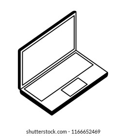 laptop isometric device digital gadget