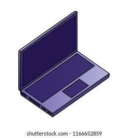 laptop isometric device digital gadget