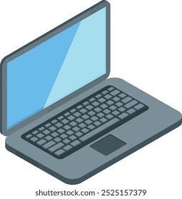 Laptop isometric icon. Computer symbol. Notebook sign