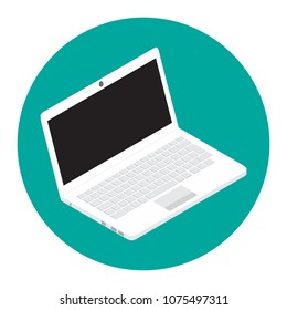 Laptop - isometric illustration