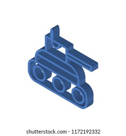 Laptop isometric left top view 3D icon