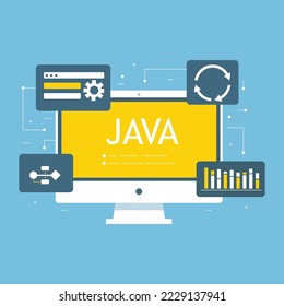 Laptop with JS word on screen. Learn Javascript, web development, coding, programming concepts.