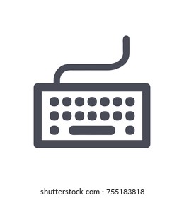Laptop keyboard icon