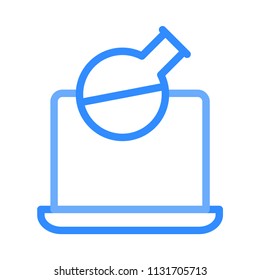 laptop  lab  flask 