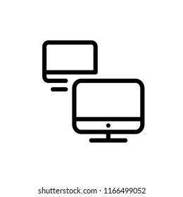 laptop line icon