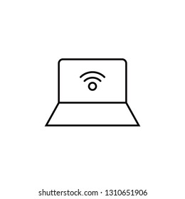 Laptop line icon