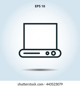 laptop line icon