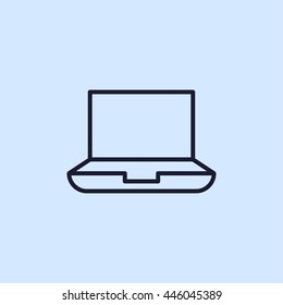 laptop line icon