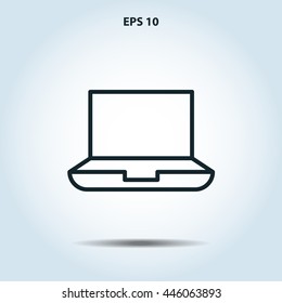 laptop line icon