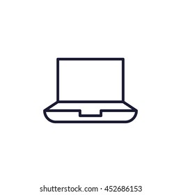 laptop line icon