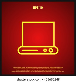 laptop line icon