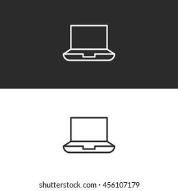 laptop line icon