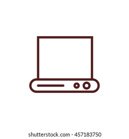 laptop line icon