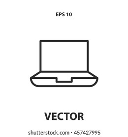 laptop line icon