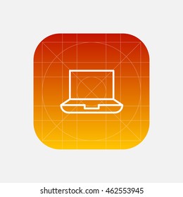 laptop line icon