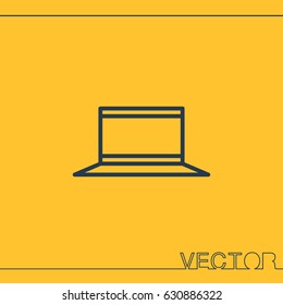 laptop line icon