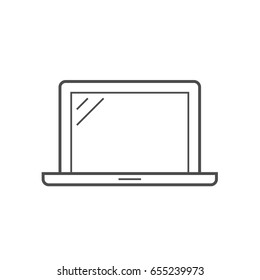 Laptop line icon