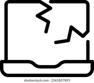laptop line icon illustration vector