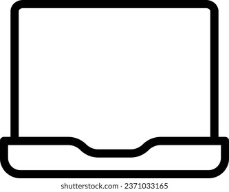 vector de icono de línea portátil