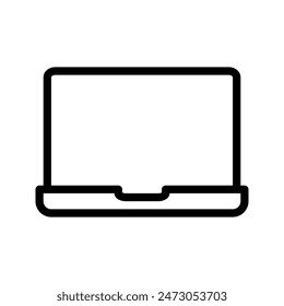 Laptop-Line-Symbol. Studiengeräte. Kann für Websites, UI und mobile App verwendet werden. Vektorillustrationen.