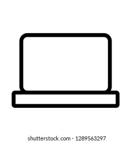 laptop  line icon vector  isolated illustration editable