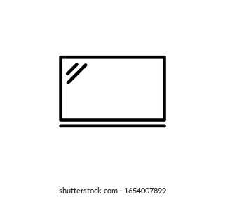 Laptop line icon. Vector symbol in trendy flat style on white background. Web sing for design.