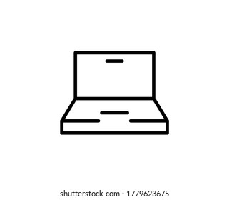 Laptop line icon. Vector symbol in trendy flat style on white background. Web sing for design.