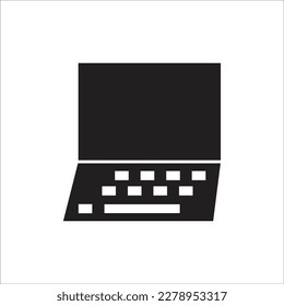 laptop line new vector icon