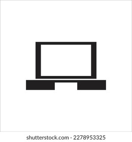 laptop line new vector icon