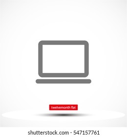 Laptop  . line vector icon