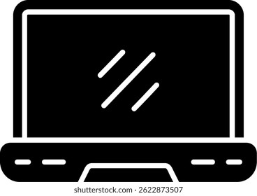 Laptop Line vector Icon Design