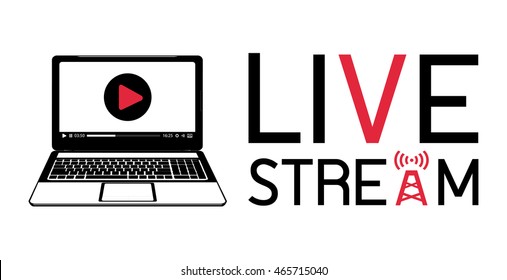 laptop live stream logo