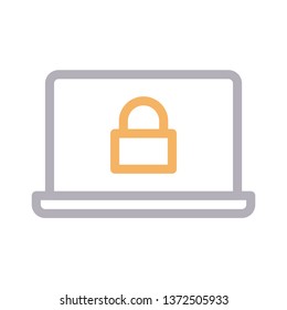 laptop lock color line