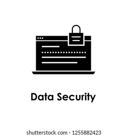 laptop, lock, web browser, data security icon. One of business collection icons for websites, web design, mobile app