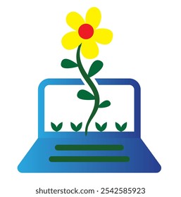 Diseño de logotipo portátil eps archivo de Vector
