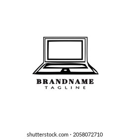 laptop logo template design icon modern vector illustration