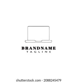 icono de diseño de plantillas de logotipo para portátiles vector moderno