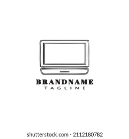 laptop logo template design icon modern vector illustration