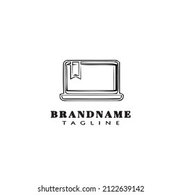 laptop logo template design icon modern vector