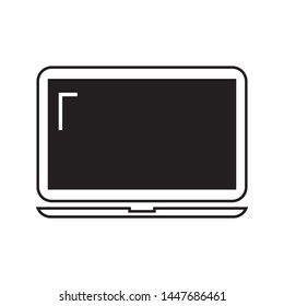 Laptop logo template vector icon design
