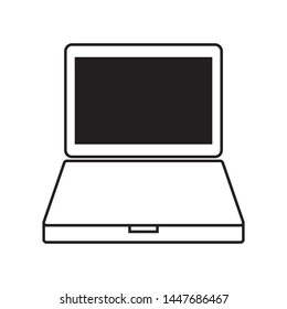 Laptop logo template vector icon design