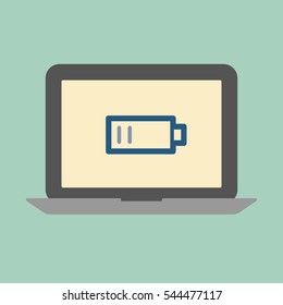 Laptop low battery concept