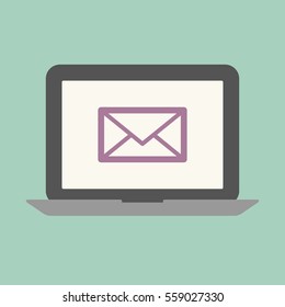 Laptop-Mail-Konzept
